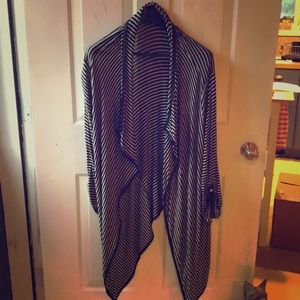Oversized Striped Cardigan